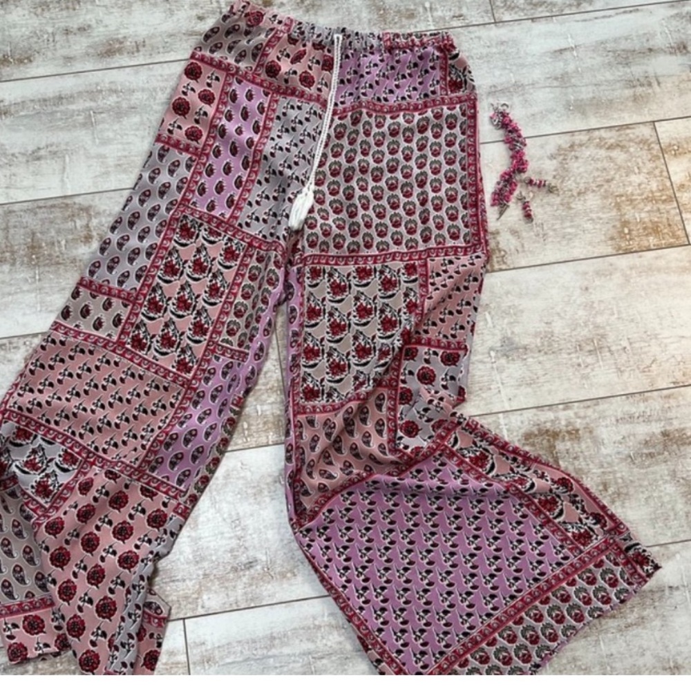 Japna Pink Floral Pants